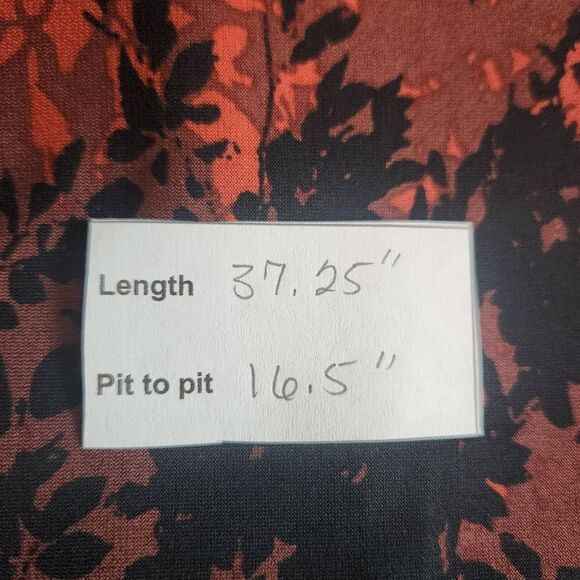 Just Taylor Red and Black Sheath Dress Size 2 Black and Red Print Dress - Picture 9 of 9